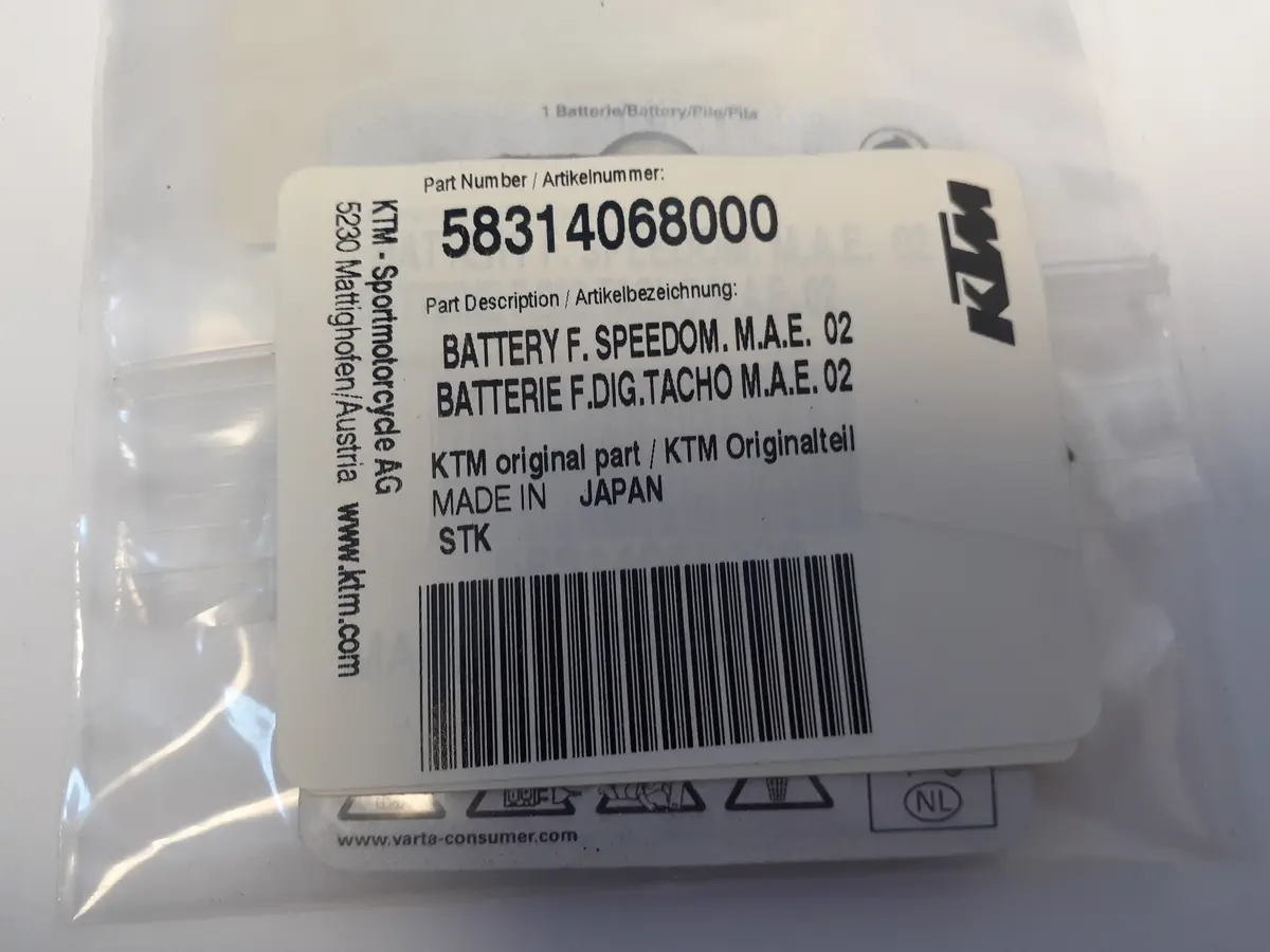Ktm Speedo Battery 1
