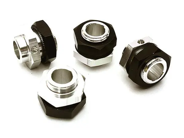 C28667silver Billet Machined 17Mm Wheel Adapters For Arrma Kraton 6S Blx Brushless Truggy 1