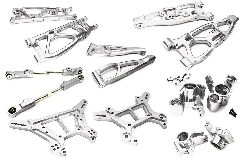 C28729silver Billet Machined Alloy Suspension Kit For Arrma 1/8 Kraton 6S Blx 1