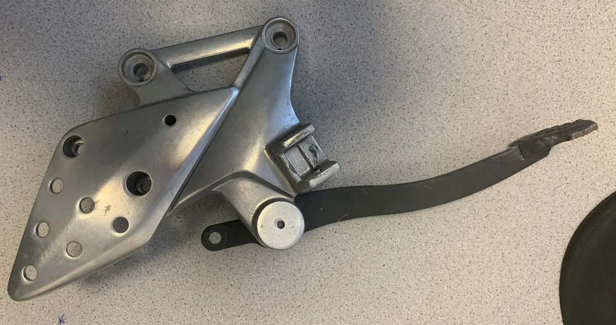 Cbr125 Brake Pedal And Bracket 1