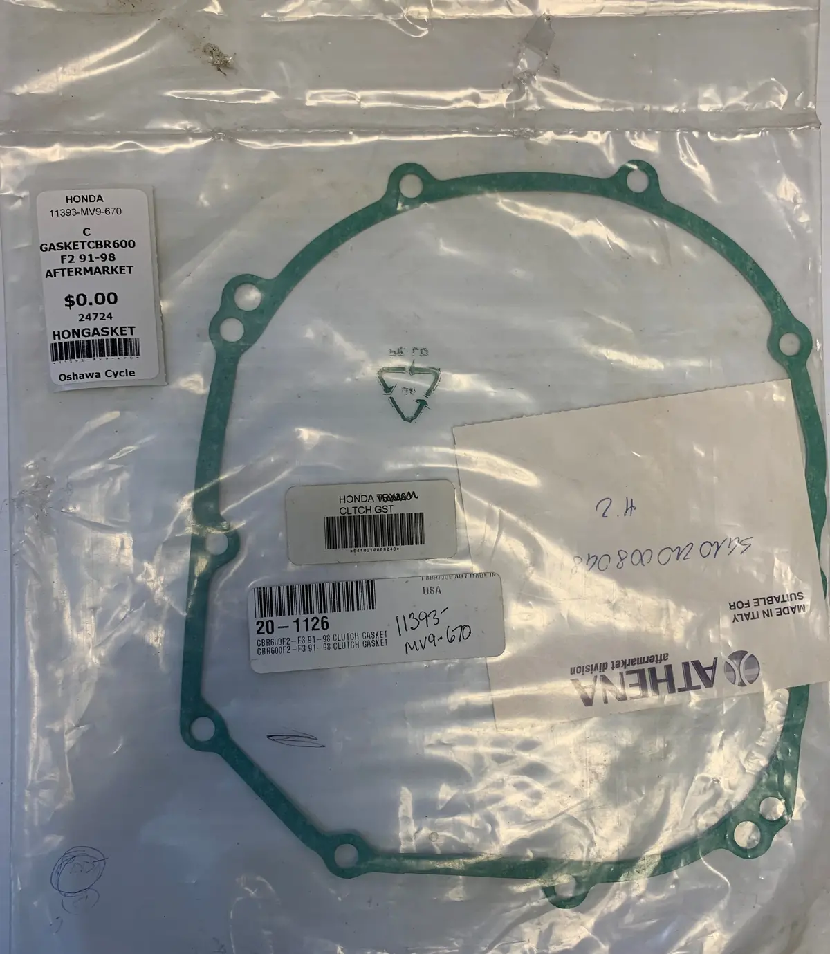 Cbr600 Clutch Cover Gasket 1