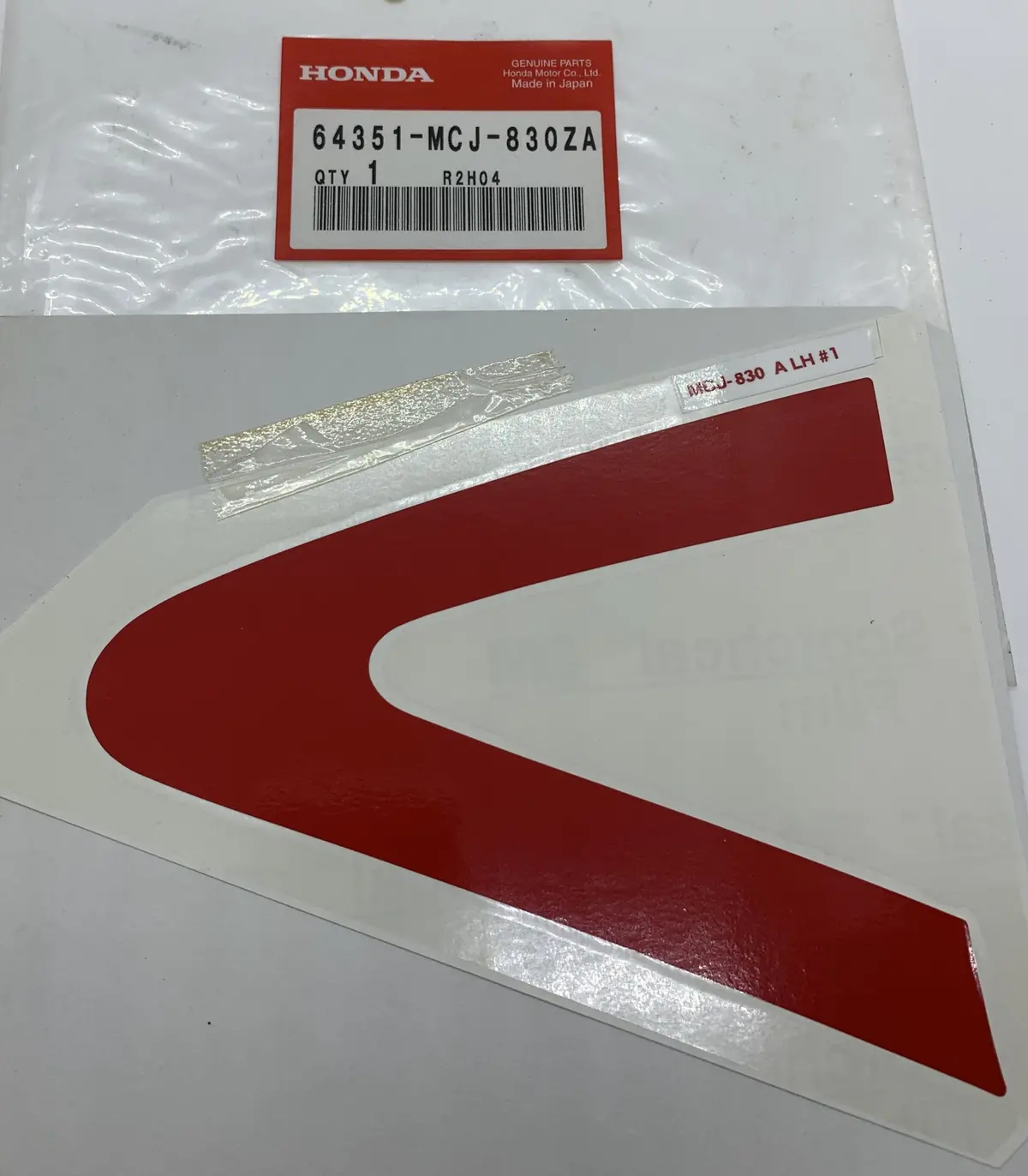 Cbr900rr L Cowl Decal 1
