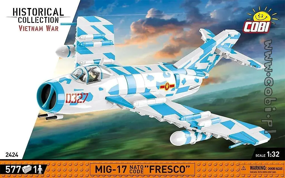 Cobi-2424 Cobi 577 Pcs Hc Vietnam War /2424/ Mig-17 Nato Code F 1