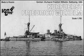 1:700 German "Kurfuerst Friedrich Wilhelm" Battleship, 1894 1