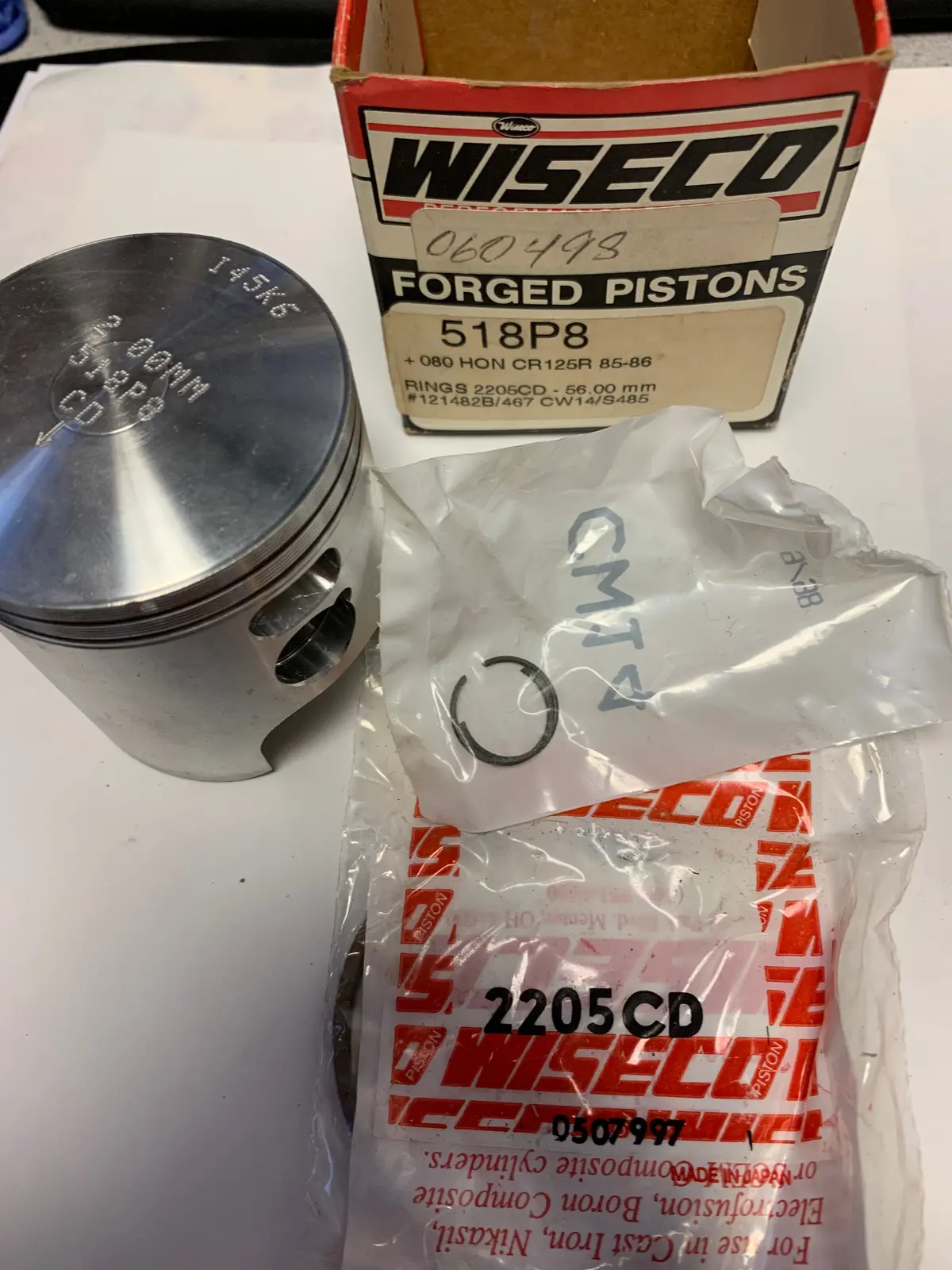 Cr125r Wiseco Piston 518P8 1