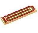 2-Track Colored Cribbage  Board 1