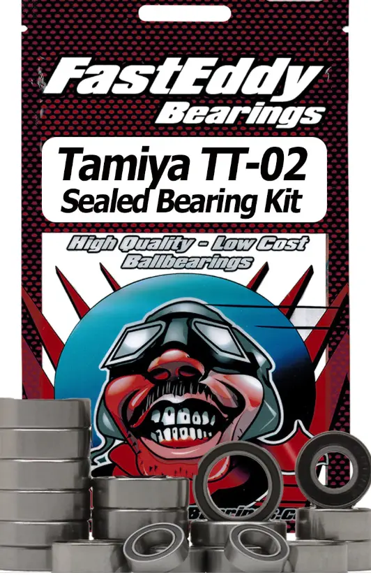 Tfe411 Tamiya Tt-02 Chassis Rubber Sealed Bearing Kit 1
