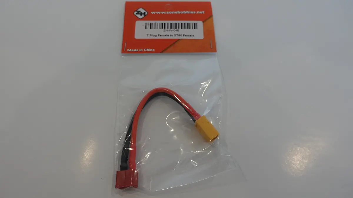 Zh-W-046 1 T Plug Female And 1 Xt60 Female 14Awg 100Mm 1