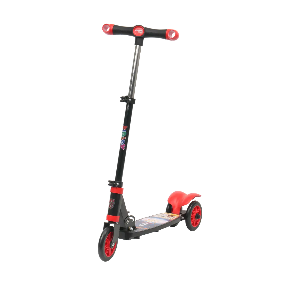 Kidjoy Sx-1 Pro Kids Scooter | Adjustable Handle, Rear Brake & Non-Led Wheels (4–5 Yrs)-Black 1