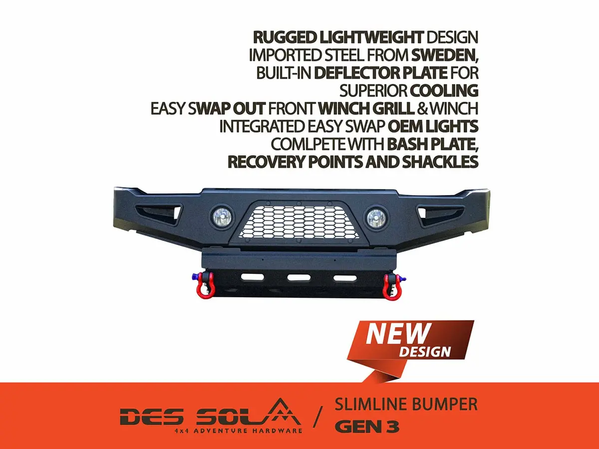 Des Sol Jimny Winch Bumper (Jimny Year 2005-2017) 1