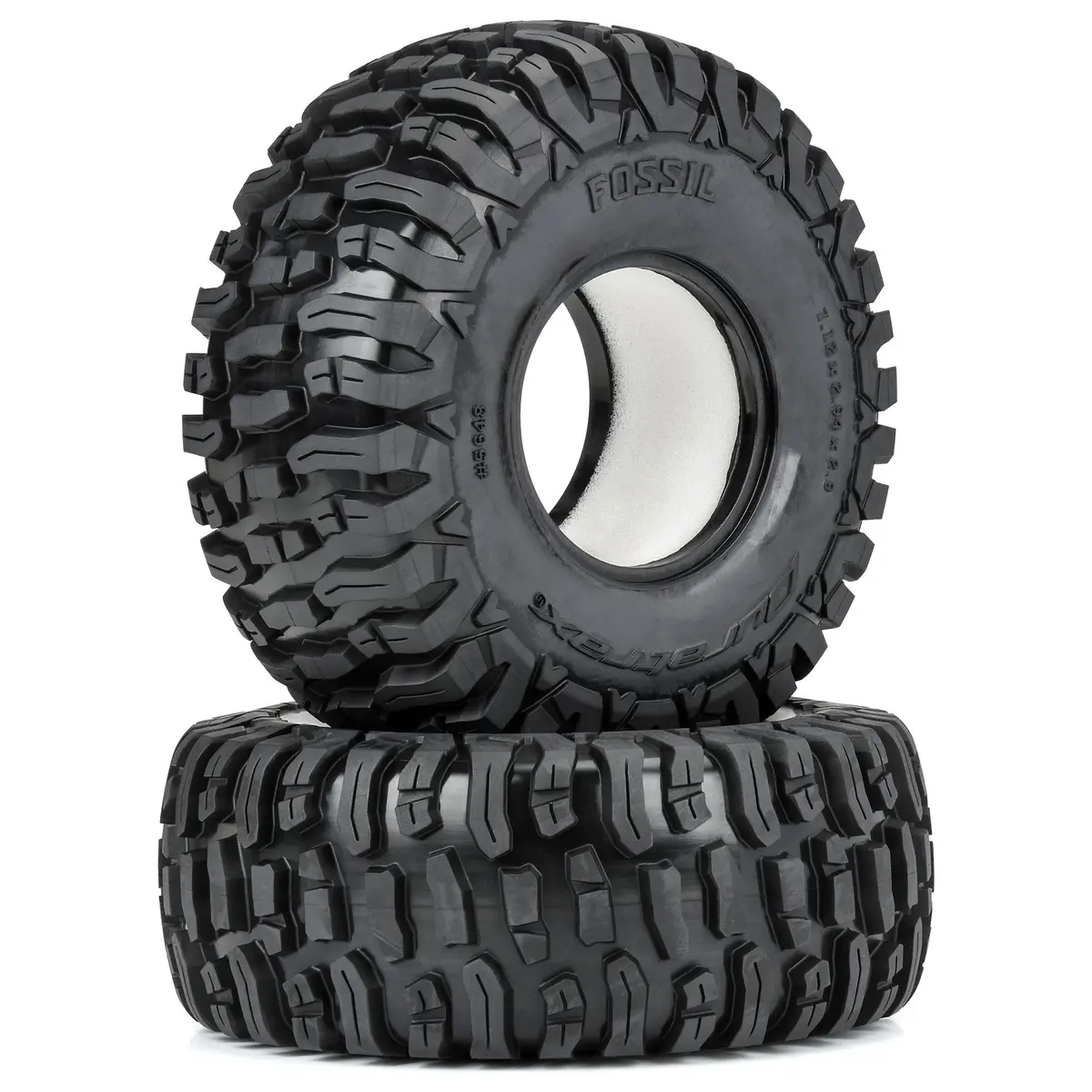 Dtx5648 1/6 Fossil Front/Rear 2.9" Crawler Tires (2): Scx6 1