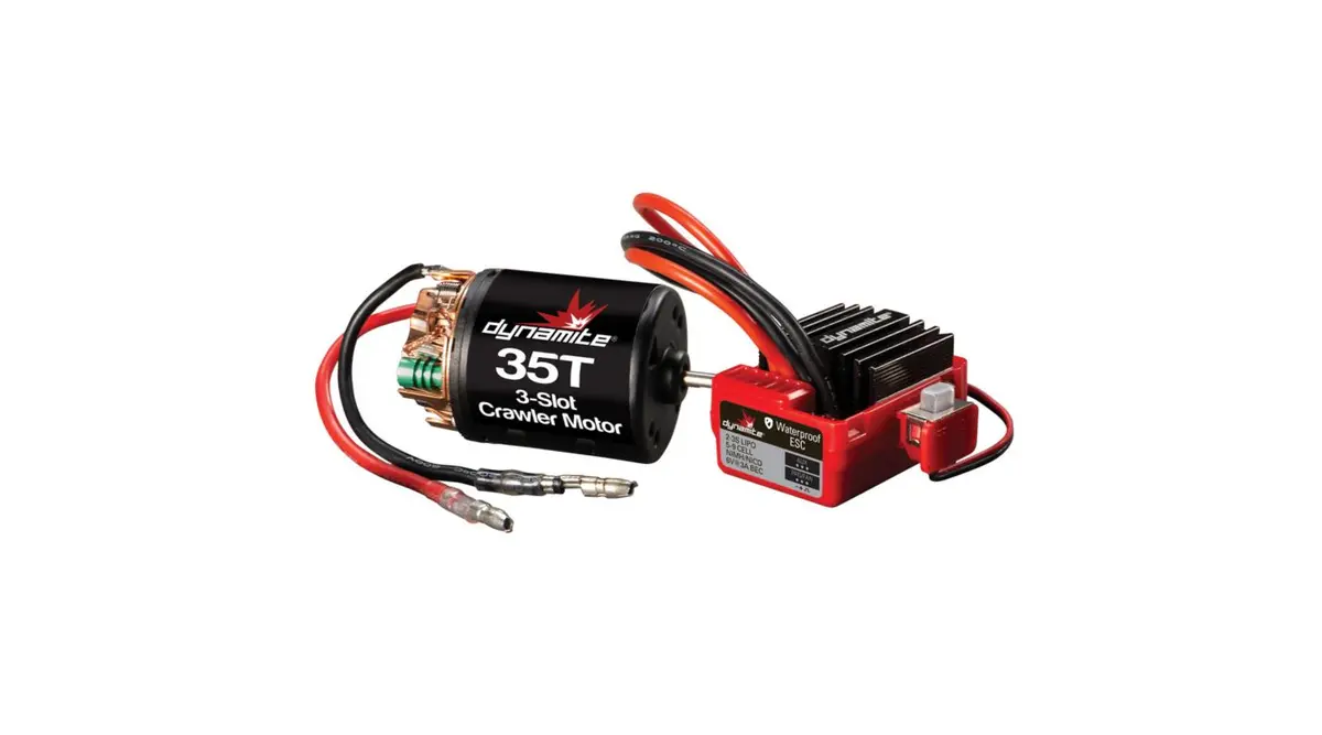 Dyns0900 Brushed Crawler Motor/Esc Combo, 35T: 3.5Mm Bullet, Ec3 1