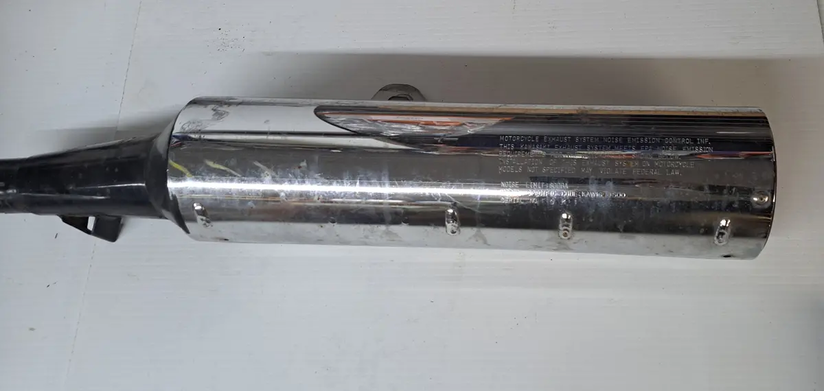 Ex500 Ninja Left Muffler 1