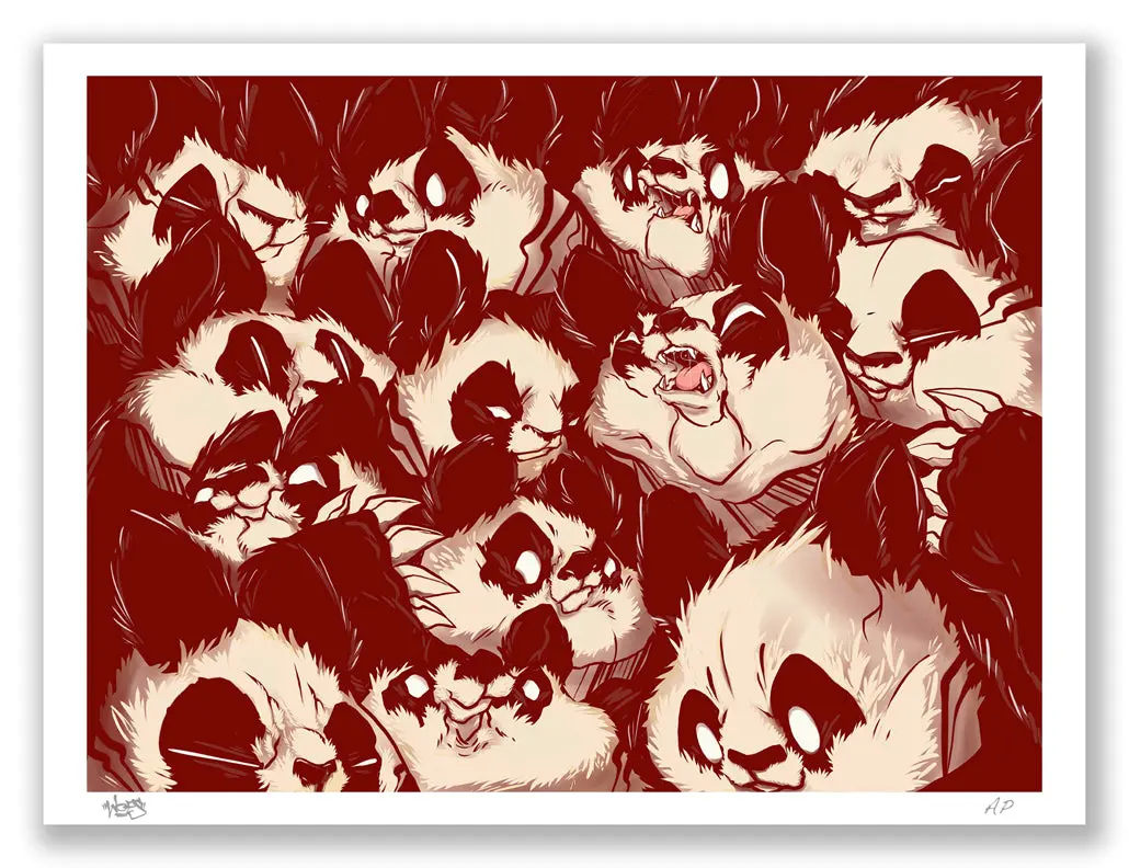Aaron Woes Martin "Furnfang 19" Blood Variant Print - "Angry Woebots" 1