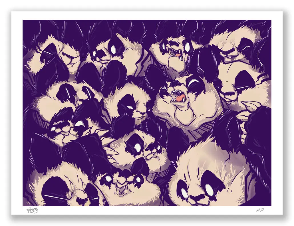 Aaron Woes Martin "Furnfang 19" Grape Variant Print - "Angry Woebots" 1