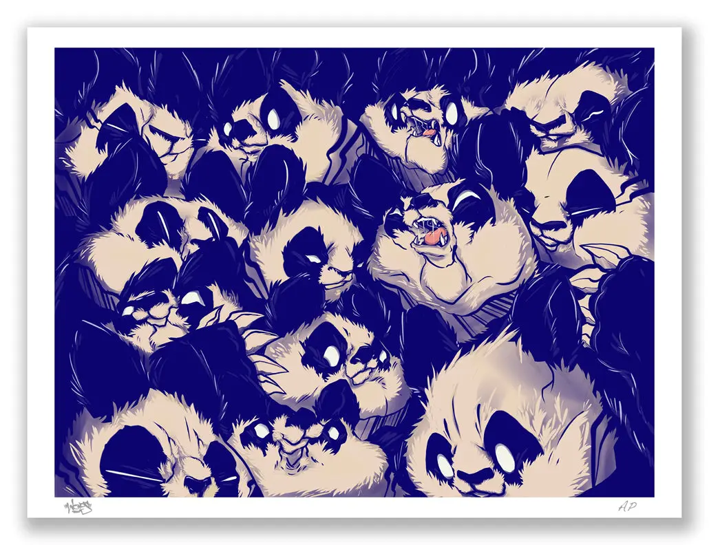 Aaron Woes Martin "Furnfang 19" Midnight Variant Print - "Angry Woebots" 1