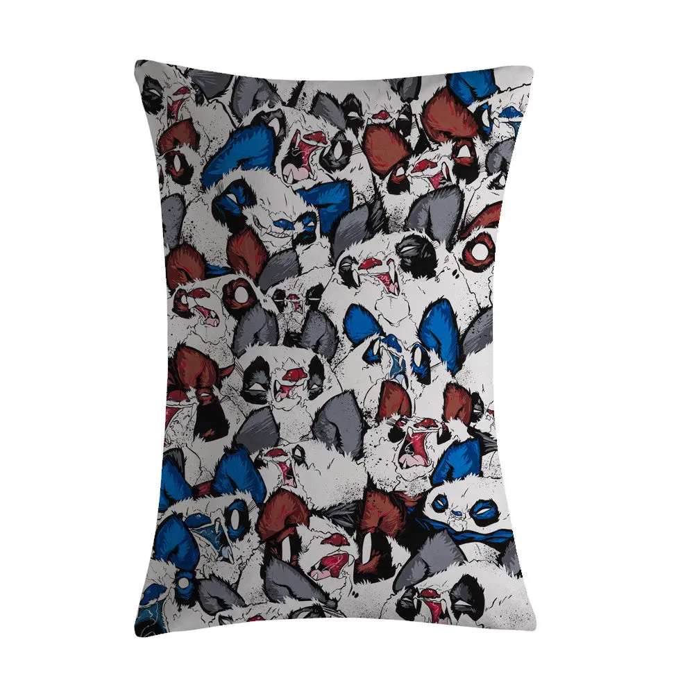 Aaron “Angry Woebots” Martin - Fang & Furballs Pillow 1