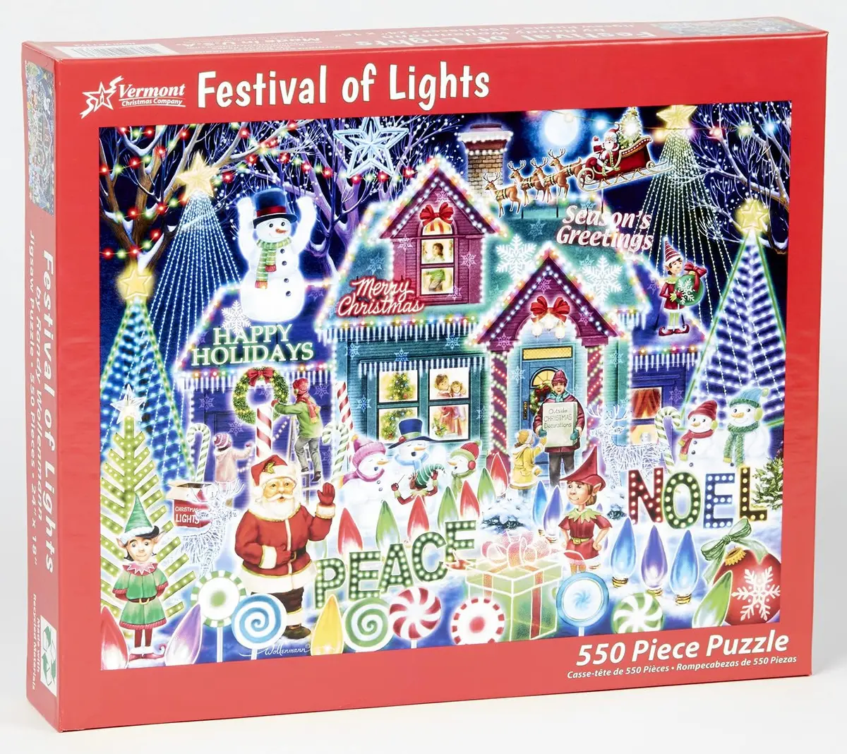 Festival Of Lights 550-Piece Puzzle 1