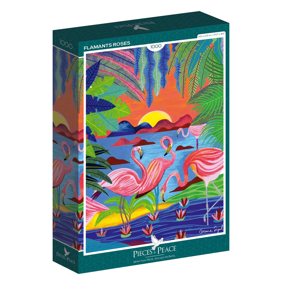 Flamants Roses 1000-Piece Puzzle 1