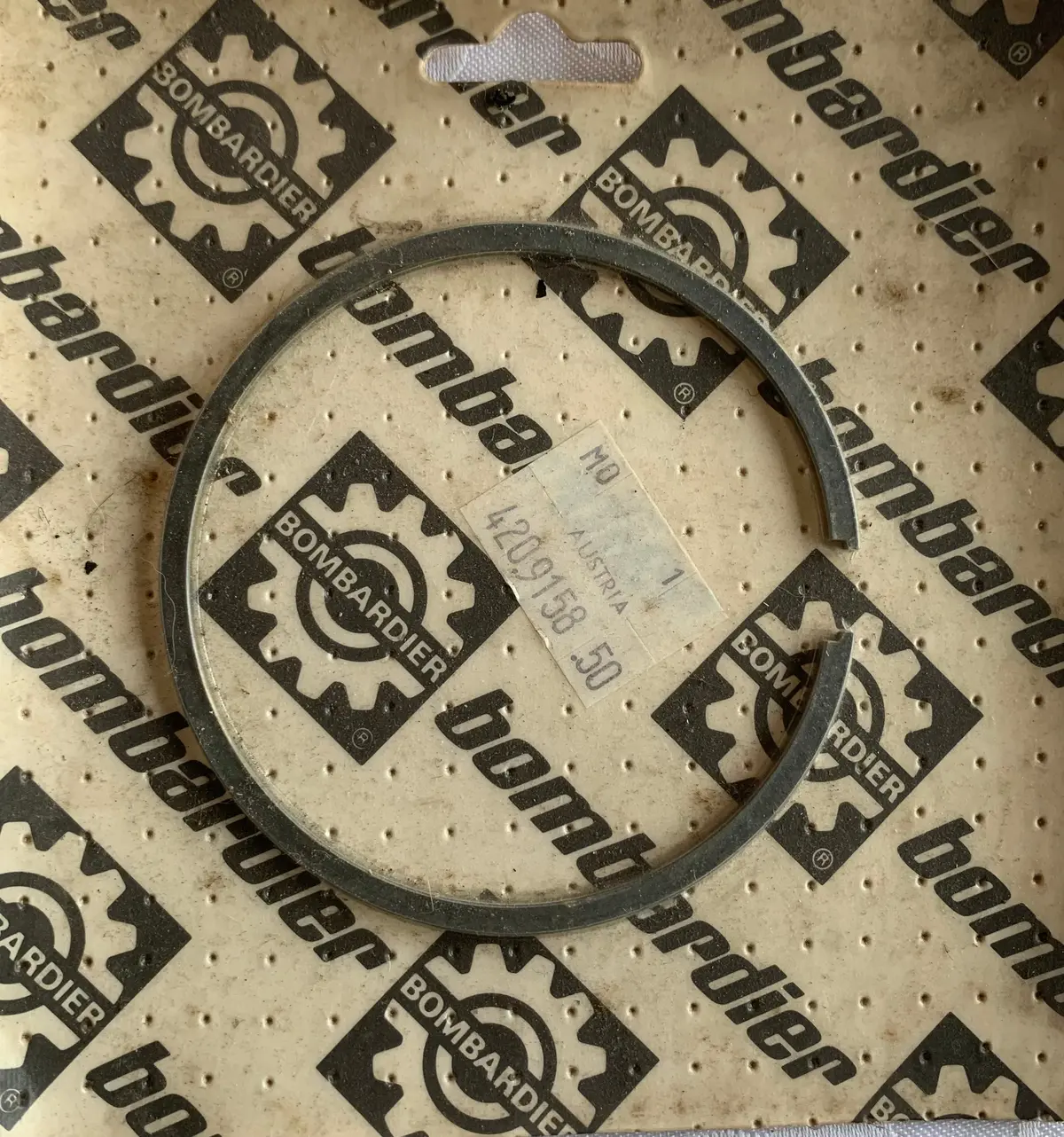 Vintage Bombardier Piston Ring .50 1
