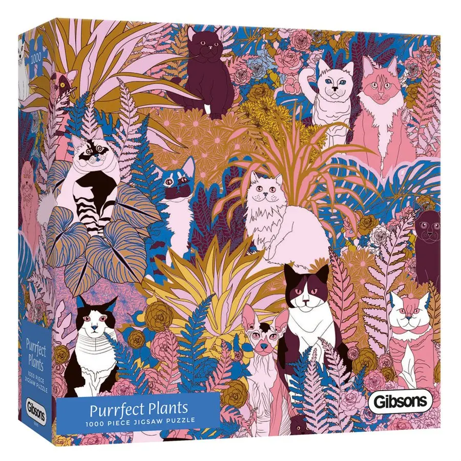 Purrfect Plants 1000-Piece Puzzle 1