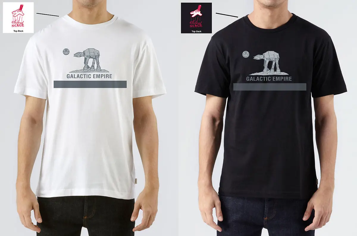 Sket-One X Silent Stage Gallery - Galactic Empire T-Shirt - Greyscale 1