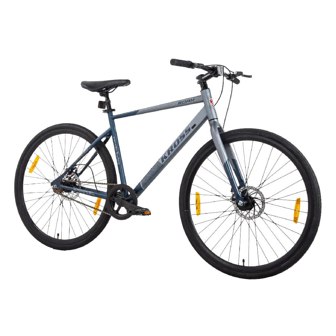 Kross Roam 700C Ss Dd Hybrid Bicycle – Single Speed, 19.5" Steel Frame, Mechanical Disc Brakes, Alloy Double Wall Rims 1