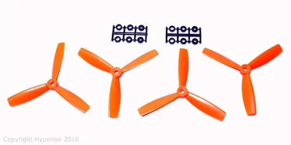 Hyperion 5X4.5 Bullnose Style Three Blade Prop (Cw & Ccw 2 Pairs) 1