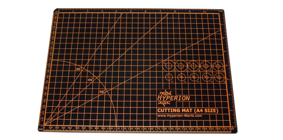 Hyperion A4 Size Rubber Hobby Builders Cutting Mat 1