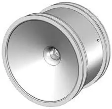 2.8 Dish Chrome Silver Front Jato 1