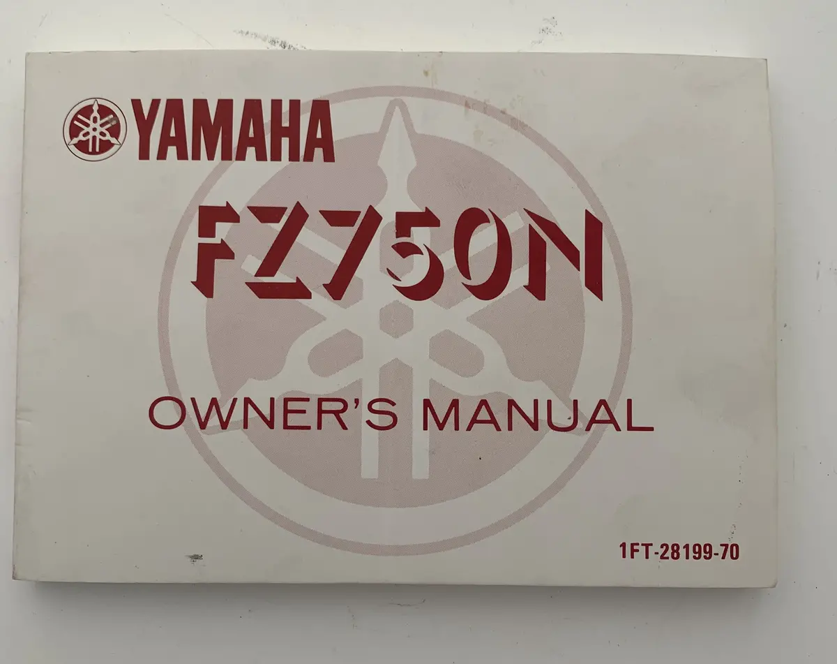 Fz750n Owners Manual 1