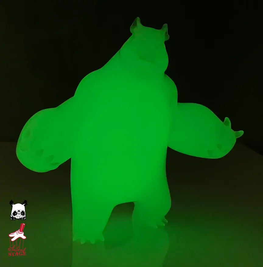 Aaron Woes Martin "Angry Woebots" - Glow In The Dark Panda King 3 Mini 1
