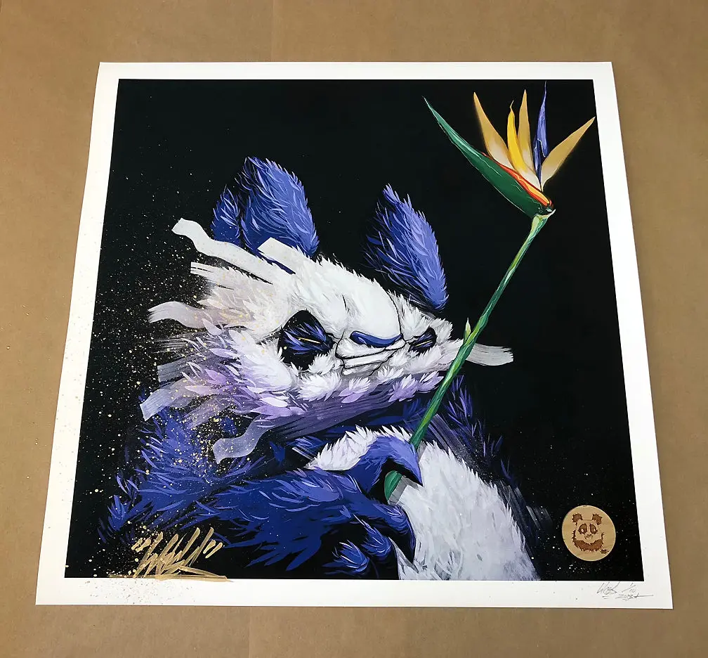 Aaron "Woes" Martin - "Woes In Paradise" Giclee Print - 24" X 24" Embellished Edition 1
