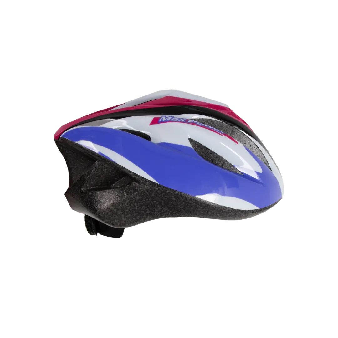 Polycarbonate Cycling Helmet, Medium,Light Weight With Adjustable Strap, White Pink 1