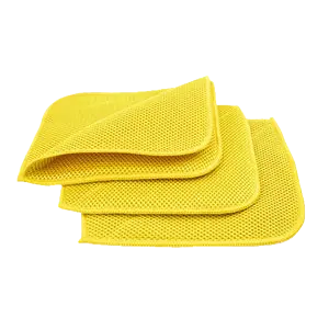 Bug Decon Flip Microfiber Mesh Towels - (8"X8", 300 Gsm) 3 Pack 1