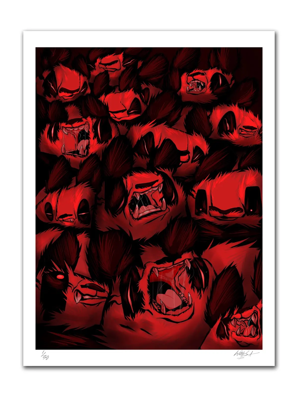 Aaron "Woes" Martin - "Silent Bunch" Fine Art Print 1