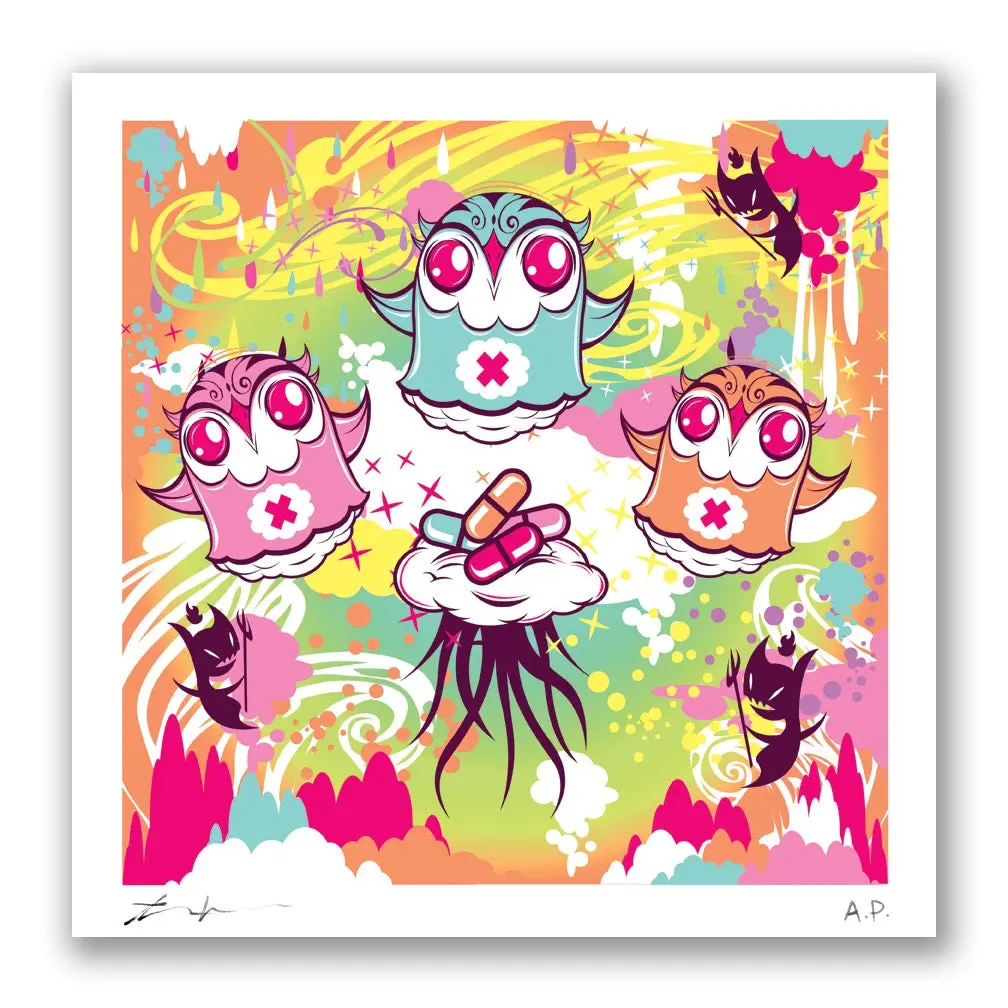 Thomas Han "Nightly Creatures Of Habit" Variant Edition Fine Art Print 1