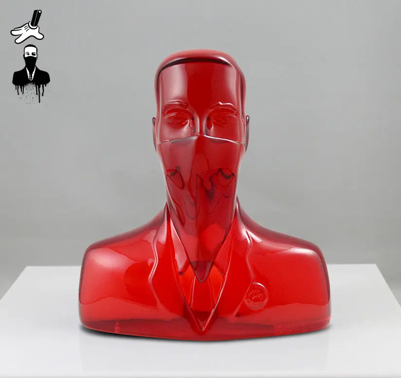 Abcnt - "Abcnt" Clear Red Resin Sculpture 1