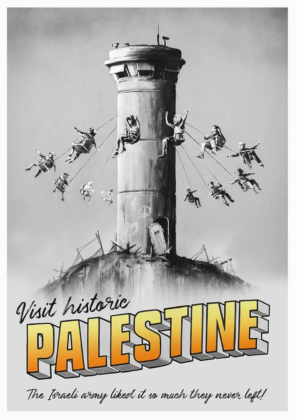 Banksy Walled Off Hotel Palestine Tower Poster 1