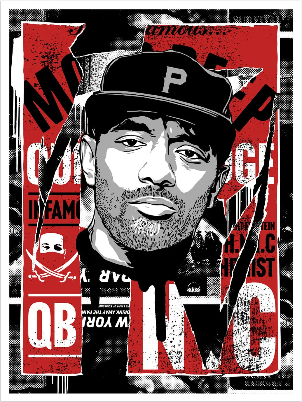 Abcnt - "Bandana P" Silkscreen Print 1