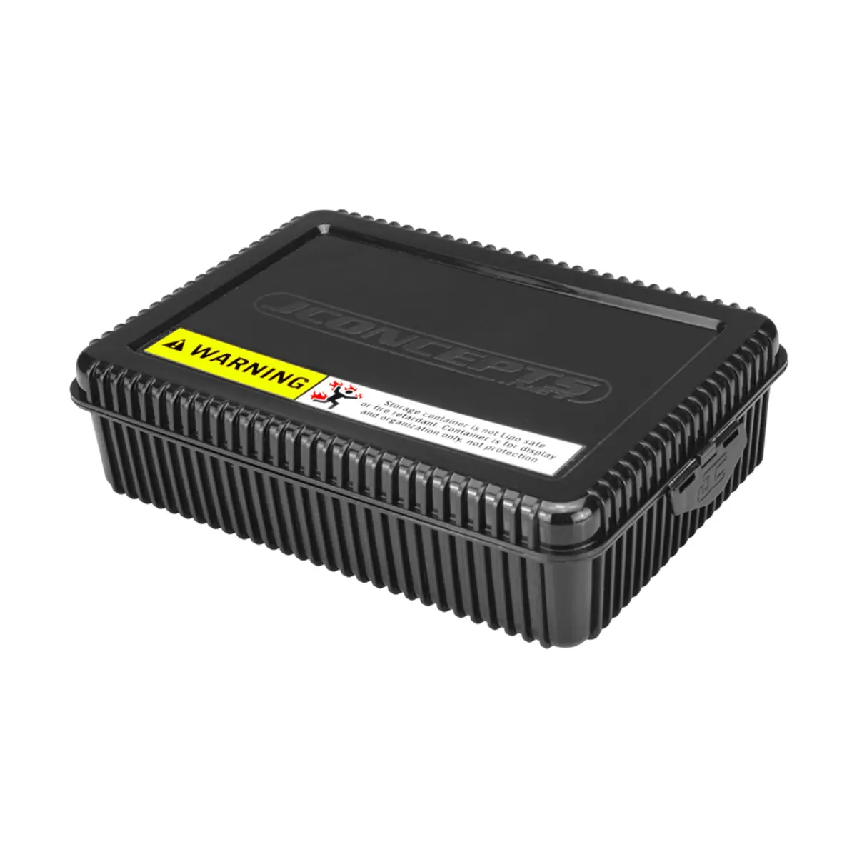 24962 Shorty Battery Storage Box With Foam Liner, Black 1