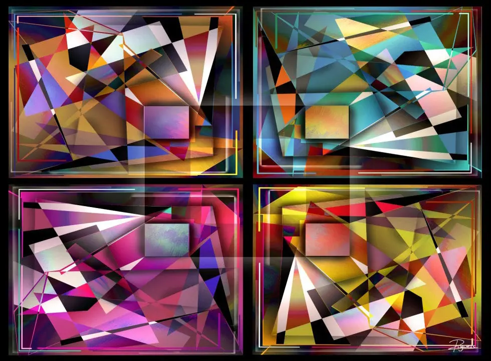 Bling Bling Abstract 1000-Piece Puzzle 1