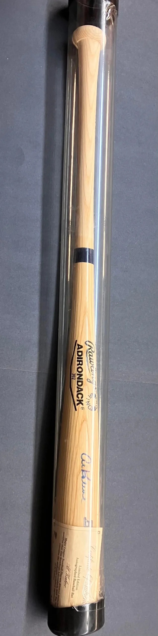 Al Kaline Autographed Bat With Certificate Of Authenticity 1