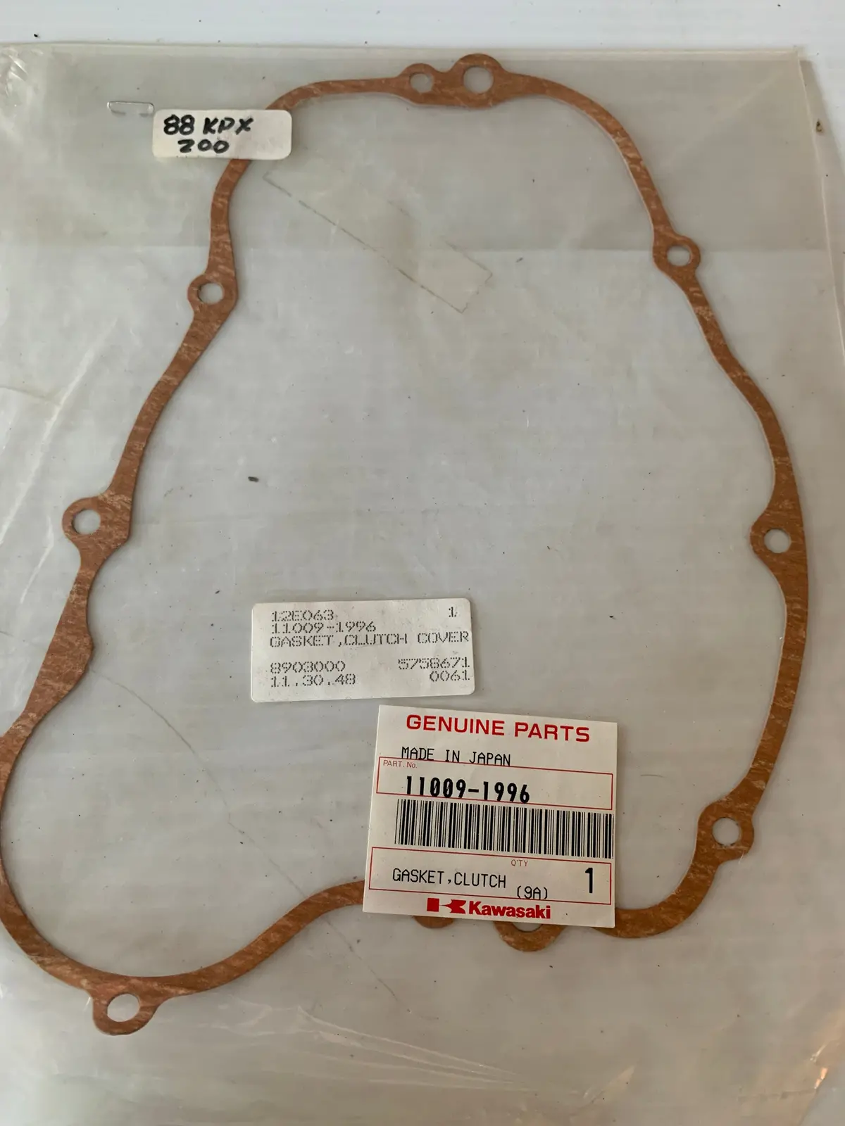 Kdx Clutch Cover Gasket 1