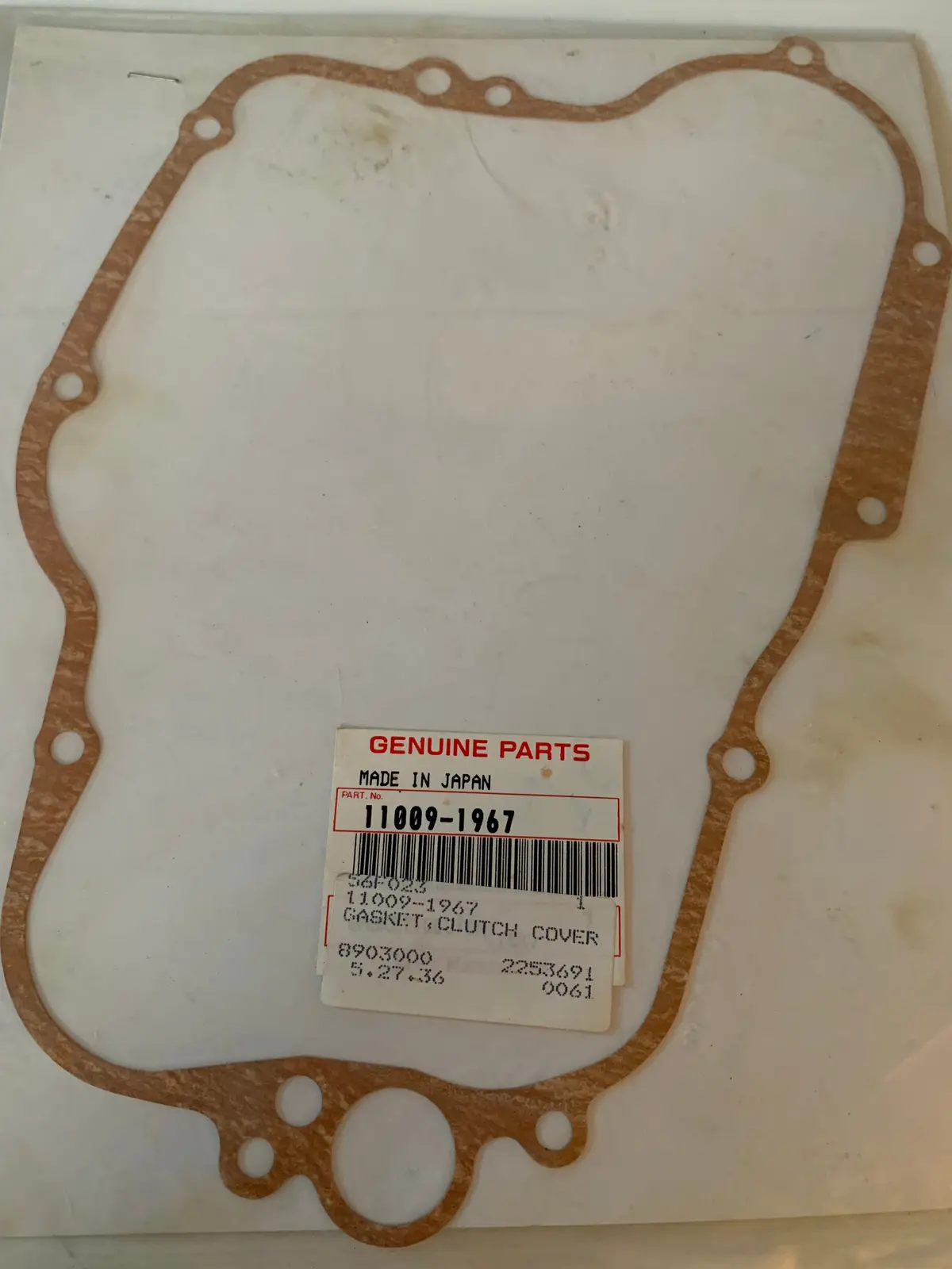 Kx125 Clutch Cover Gasket 1