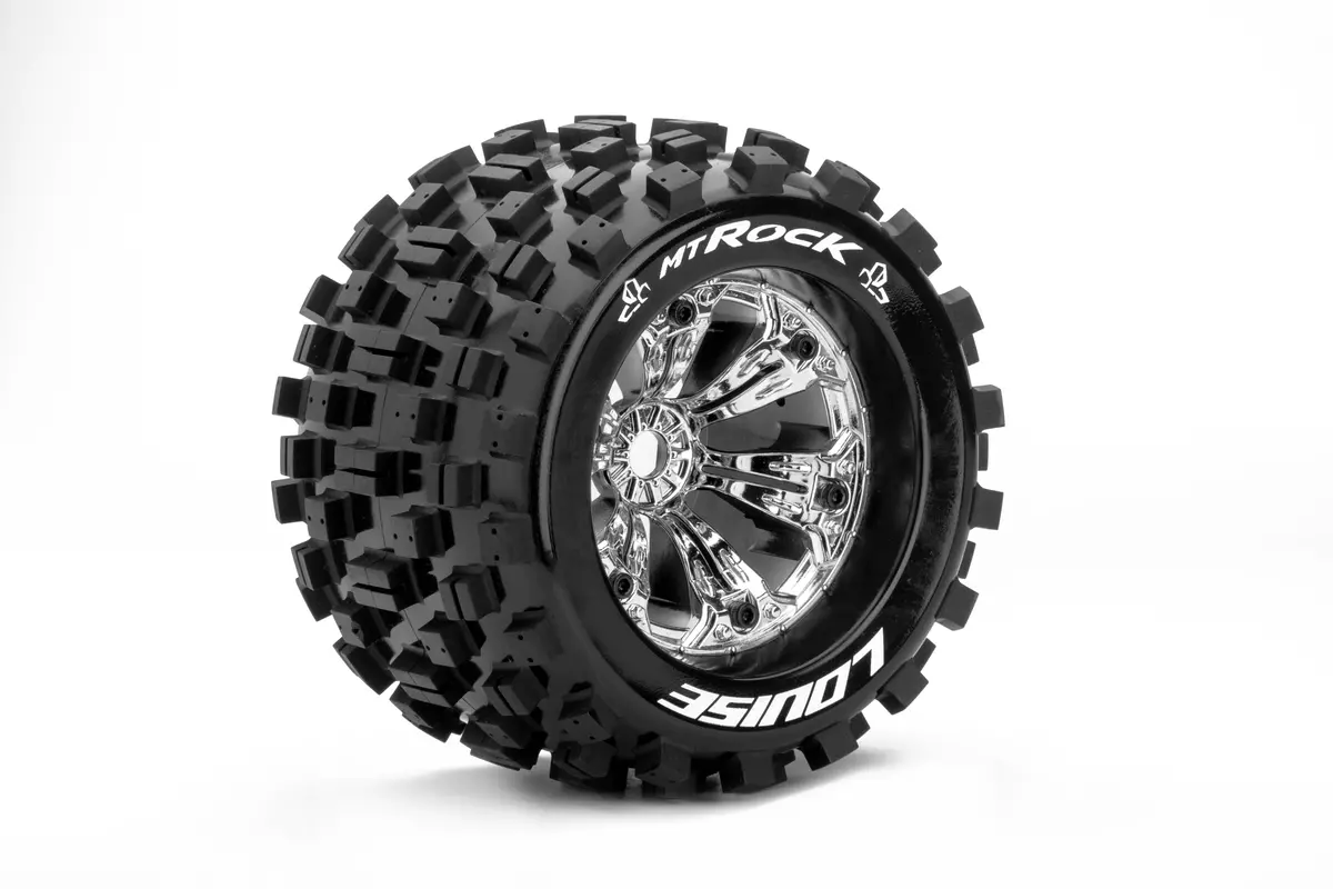 L-T3277c Louise Tire & Wheel Mt-Rock 3,8" Chrome (2) 1