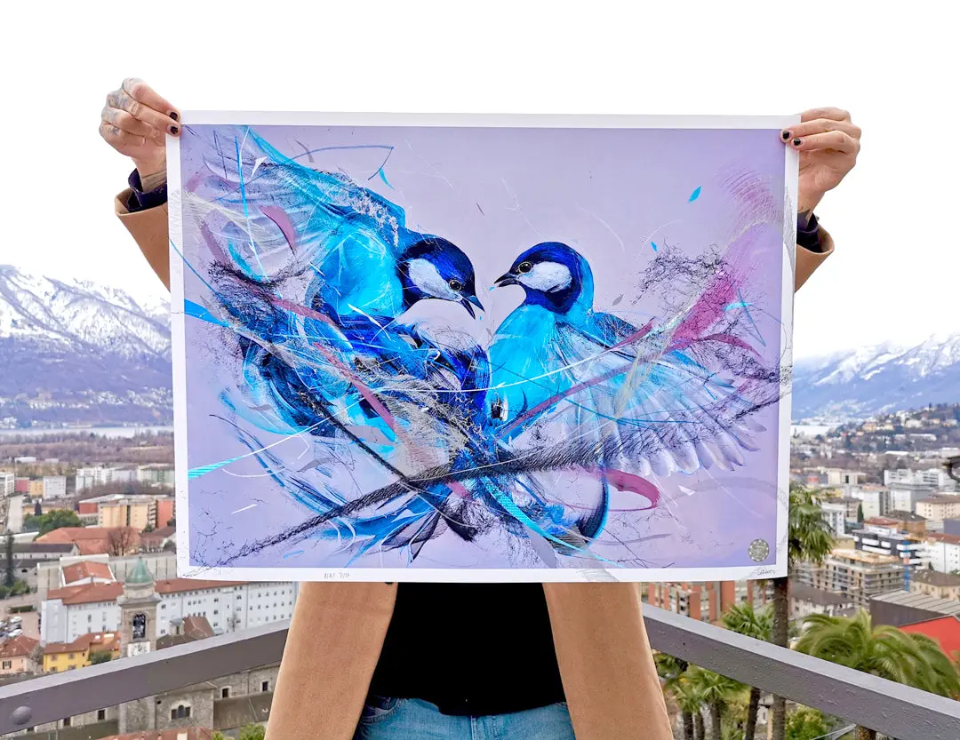 L7matrix "Hiems" Hand Embellished Fine Art Print 1