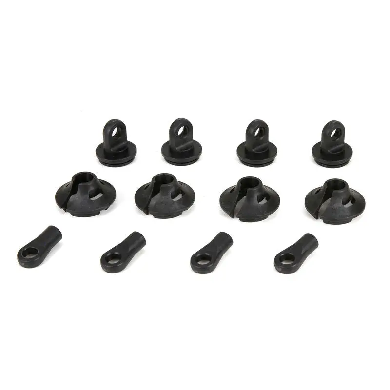 Los253006 Spring Cups/Clips/Shock Ends (2): 1/5 4Wd Db Xl 1