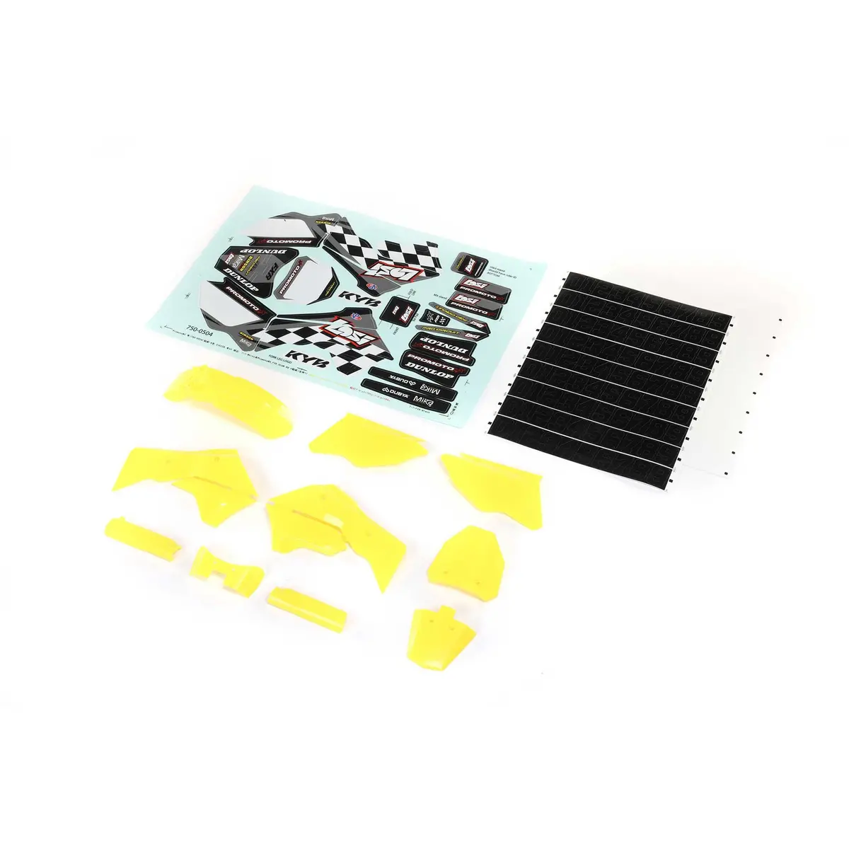 Los260003 Losi Yellow Plastics With Wraps: Promoto-Mx 1