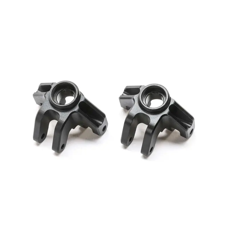 Los314007 Aluminum Steering Spindle Set, Black: Mini Lmt 1